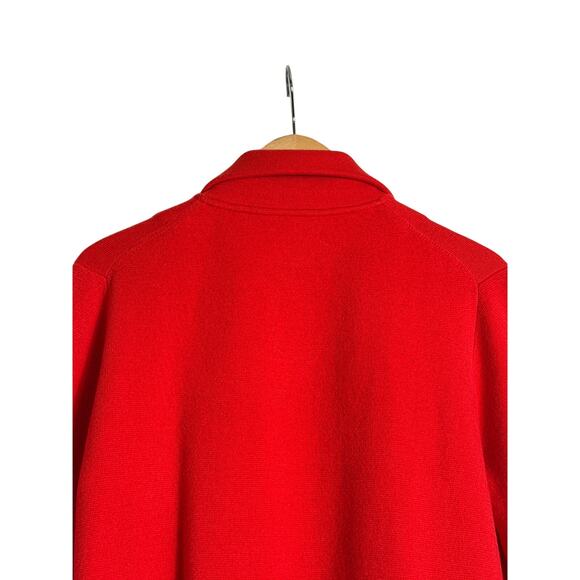 J.Crew Women's Sophie Open Front Cardigan Sweater-Blazer Merino Wool Size M Red - Picture 6 of 9